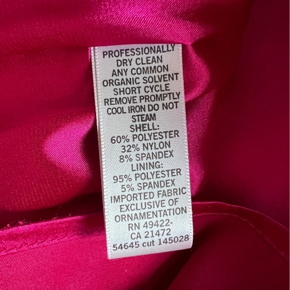 Cache fushia pink strapless dress size M/L - Picture 10 of 15